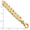 Black Bow Jewelry Men's 14k Yellow Gold, 7mm Fancy Square Curb Chain Bracelet - 7 Inch - 3 of 4