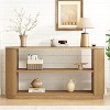 NicBex Modern 3-Tier Console Table with Fluted Curved Corners,Minimalist Entryway Table for Study,Hallway,Living Room - 2 of 4