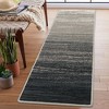 Area Rug Modern Ombre Rug Contemporary Gradient Throw Carpet for Bedroom Solid Accent Rug Non-Shedding Living Room Rug, 2' x 6' Gray - 3 of 4