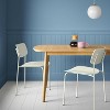2pc Molded Plastic with Metal Base Dining Chair White - Room Essentials™ - 2 of 4