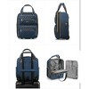 LUGGEX Underseat Carry On Luggage with Wheels , Soft Side Suitcase, Blue 16 Inch - 2 of 4