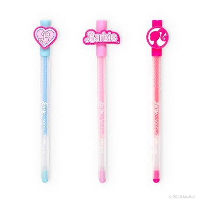 Yoobi Barbie Gel Pen 3pk with Charms