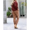Women's Corduroy Cuffed Pants - 42POPS - 2 of 3