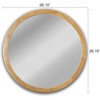 Chloe Lighting Reflection Maple Finish Framed Wall Mirror 28 Inch Height - 4 of 4