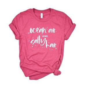 Simply Sage Market Women's Ocean Air and Salty Hair Short Sleeve Graphic Tee - 1 of 3