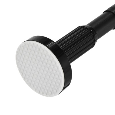 Unique Bargains Carbon Steel Adjustable No Drilling Expandable Shower Curtain Rod