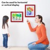Americanflat Front Loading Kids Art Frame in Apple Red, 8.5x11 Picture Frame with Mat and 10x12.5 Without Mat, Kids Artwork Frames Changeable Display - 4 of 4
