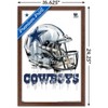 Trends International NFL Dallas Cowboys - Drip Helmet 20 Framed Wall Poster Prints - 3 of 4