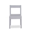 FURNIinspire Kids Table Sets 3 Piece Kids Table And Chairs,Table And Chairs For Kids, Living Room, Dining Room, Nursery, Gray, 25"*19"*18" - 4 of 4
