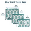 Tiny Twinkle 3-Pack Airline Compliant Travel Bags with Zipper Closure, Clear Front Pouch, Diaper Bag, Toiletry/Cosmetics Organizer - 2 of 4
