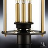 Urban Ambiance Luxury Rustic Outdoor Post/Pier Light,  22.63"H x 9.88"W,  Olde Bronze Finish, UHP1122 - 4 of 4