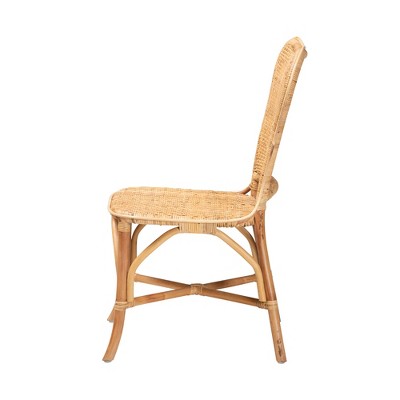 Bohemian Bliss Natural Rattan and Cane Side Chair