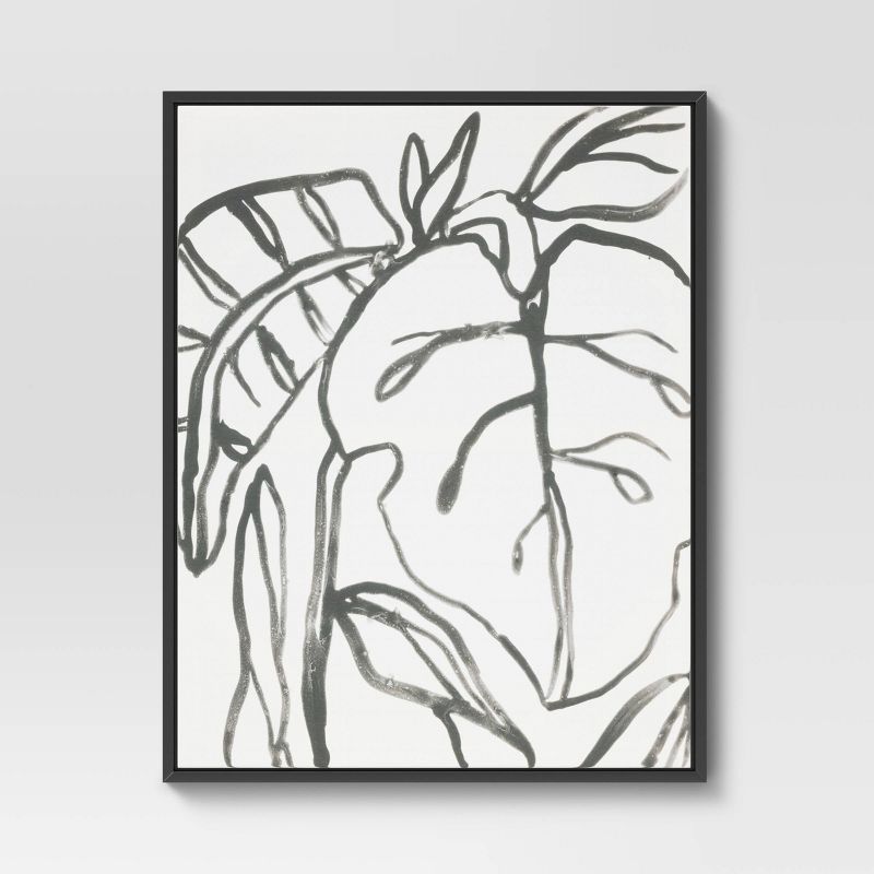24&#34; x 30&#34; Botanical Sketch Framed Wall Canvas White/Black - Project 62&#8482;, 3 of 13