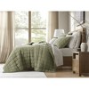 Harbor House 3Pcs Solid Color Lightweight Quilt Set, Garment Wash Box Stiching Cooling Quilt with Matching Pillow Shams - 3 of 4