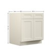 Kitchen Base Cabinet, Unassembled Cabinet with Adjustable Shelf without Top - 3 of 4