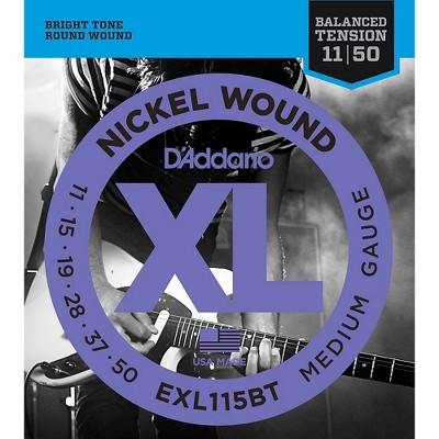 D'Addario EXL115BT Balanced Tension Medium Electric Guitar Strings - Single Pack