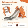 Safstar 4-in-1 Toddler Slide with Basketball Hoop & Ball Ring Toss Game Easy Assembly - 2 of 4