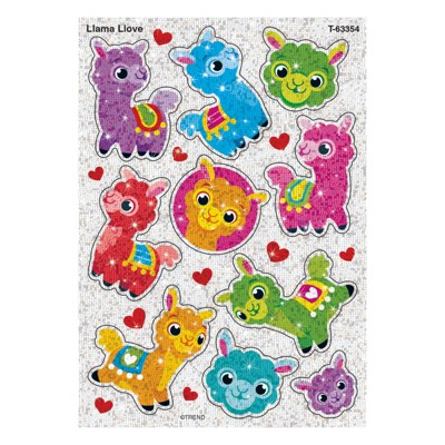 Trend Llama Llove Sparkle Stickers, 20 Count (Pack of 6)