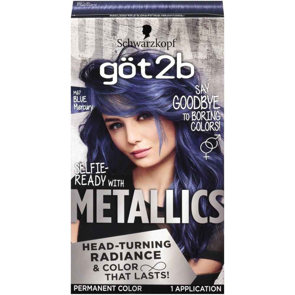 Photos - Hair Dye Got2b Color Metallic Blue Mercury - 1 kit