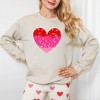 Simply Sage Market Women's Graphic Sweatshirt Heart Ombre - 3 of 3