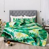 Marta Barragan Camarasa Banana Leaf Comforter & Sham Set Green - Deny Designs - 3 of 4
