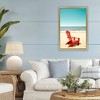 Stupell Industries Place For Dreams Beach Floating Frame Canvas Art, Gold, 21" x 31" - 3 of 4