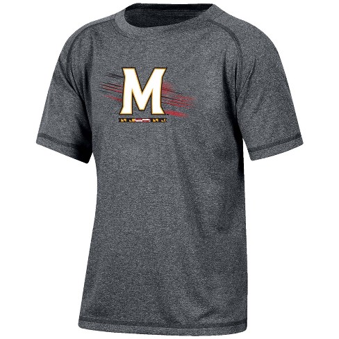 Ncaa Maryland Terrapins Boys' Gray Poly T-shirt : Target