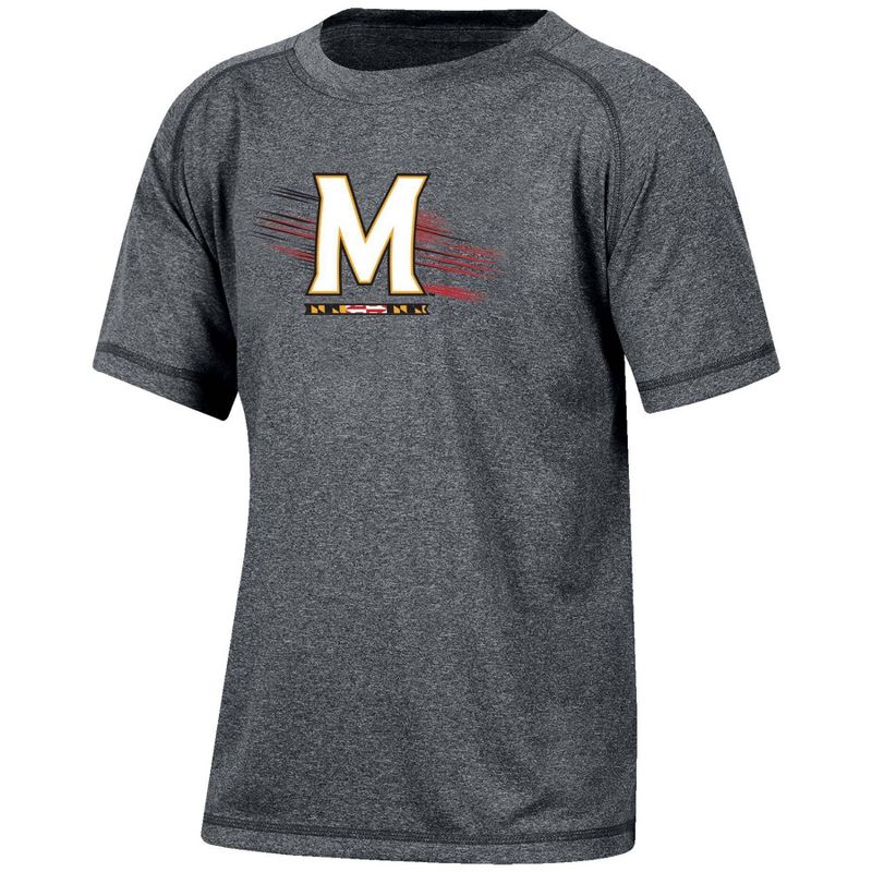 NCAA Maryland Terrapins Boys&#39; Gray Poly T-Shirt, 1 of 4