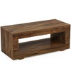 Resenkos Center Coffee Table, Living Room Table,43" Coffee Table, Farmhouse Center Table With Storage Brown - 2 of 4