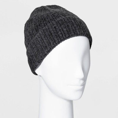 Women's Rib Beanie - Universal Thread™ Black