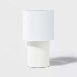 Modern Metal Table Lamp (Includes LED Light Bulb) White - Pillowfort™