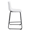 Dolonm Set of 2 Modern Bar Stools, 17.7x14.5x37 Inches, Minimalist Kitchen & Bar Stools with Footrest - 2 of 4