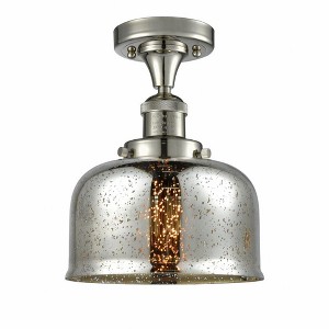 Bell Cage - 1 Light Semi-Flush Mount In Industrial Style-11.5 Inches Tall and 8 Inches Wide - 1 of 1