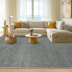 Modern Soft Indoor Rugs for Living Room Carpets Home Decor Non Slip Washable Solid Non Shedding Thin Rugs Floor Mat - 1 of 4