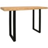 HomeRoots 47" Natural and Black Solid Wood and Metal Live Edge Console Table - 4 of 4