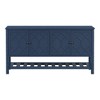 Elegant Entryway Table with Polygonal Door Design Suitable for Study Entryway Hallway Living Room Foyer - 2 of 3
