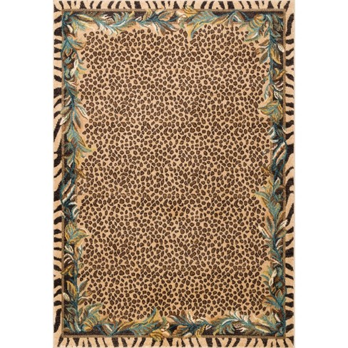 Nuloom Leopard Print Area Rug 8x10, Blue : Target