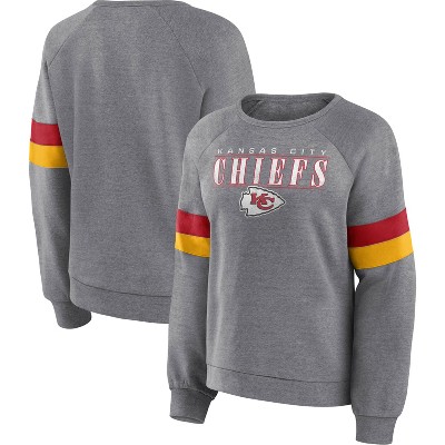 Kansas City Chiefs Cuce Women's Running Back Fleece Cropped Sweatshirt -  Black