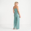 Lands' End Women's Pointelle 2 Piece Pajama Set - Cami and Wide Leg Pants - 2 of 4