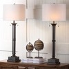 Estilo Column Lamp (Set of 2) - 36 Inch Height - LIT4304 - Dark Grey - Safavieh - 4 of 4