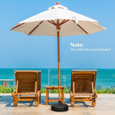 Tangkula Fillable Umbrella Base – 75 Lb Capacity, 20" Round, Holds 1.5-1.9" Pole Diameters | Water Or Sand Weighted For Patio & Market Umbrellas