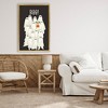 Stupell Industries Boo Ghosts with Dog Costume Floating Frame Canvas Art, Gold, 21" x 31" - 3 of 4