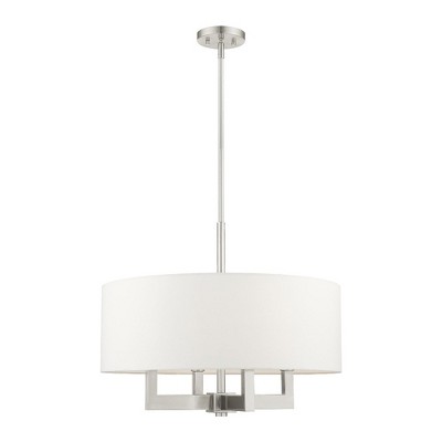 Livex Lighting Cresthaven 4 - Light Chandelier in  Brushed Nickel