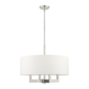 Livex Lighting Cresthaven 4 - Light Chandelier in  Brushed Nickel - 1 of 1