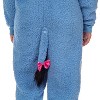 Seven Times Six Disney Winnie The Pooh Adult Eeyore Fleece Cosplay Costume Union Suit Pajama Blue - 4 of 4