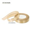 Unique Bargains Double Face Wide Satin Ribbon with Gold Edges for Wedding Bouquet - 2 of 4