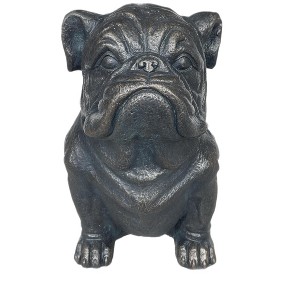 HomeRoots 16" Black Polyresin Dog Outdoor Statue - 1 of 4