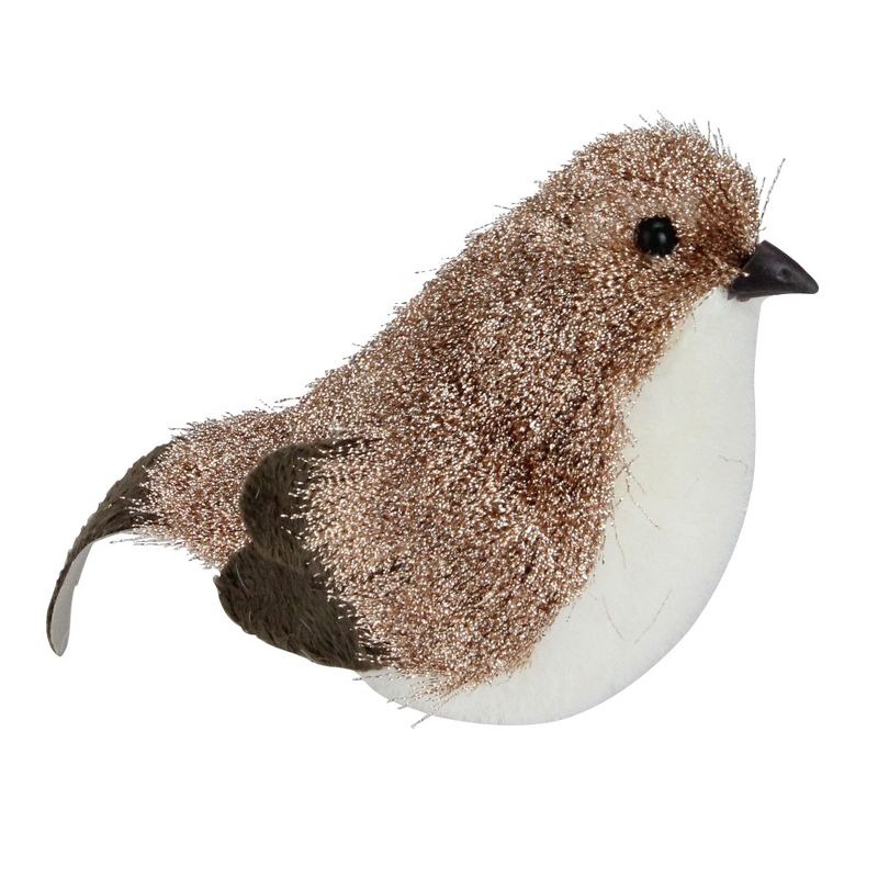 Northlight 6.25" Brown and White Bird Christmas Figure Tabletop Decor, 2 of 4
