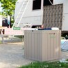 50 Gallon Resin Deck Box, Lockable Waterproof Ourdoor Storage Container for Pool Accessories, Patio and Garden - 4 of 4