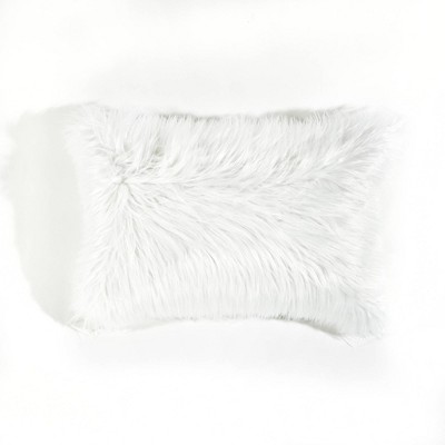 Oversize Mongolian Luca Soft Faux Fur Throw Pillow Cover - Lush Décor